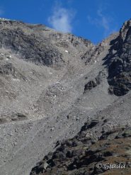Il versante sceso al colle dell'Agnello