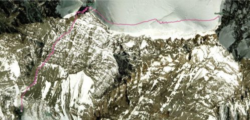 Tracciato dal Musso alla vetta