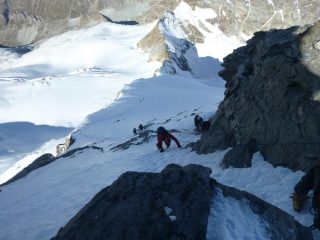 Discesa dalle placconate finali