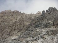 l'inizio della cresta SE