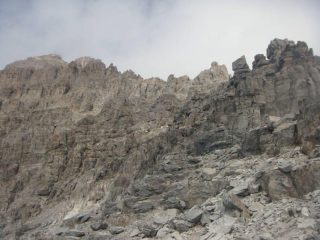 l'inizio della cresta SE