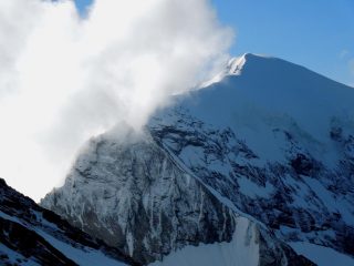 Weismiess e la cresta nord imbiancata