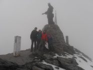 01 - in cima panorama insesistente, 5cm di neve solo a nord