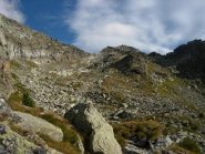 Al centro la depressione Vlou-Voghel con il valloncello da risalire