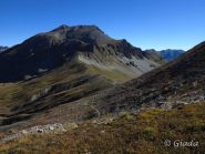 Bassa di Colombart e cima della Lose viste salendo sulla dorsale di confine