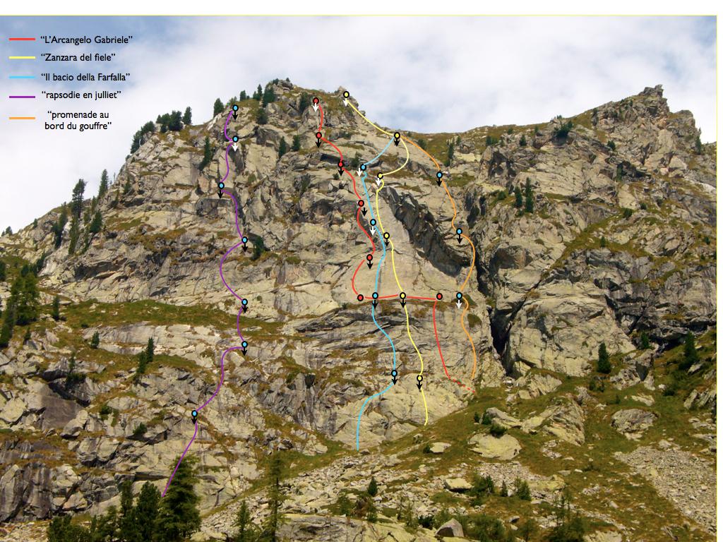 la parete di Serrafredda