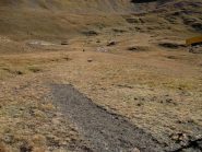 pezzo iniziale del nuovo sentiero al bivio