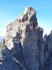 cresta sud, con la Via Corrà