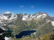 Gruppo dell'Argentera visto dalla Punta Ciamberline - Baus e Nasta al centro