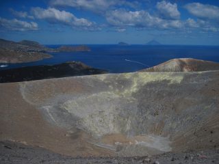 Il cratere da sud
