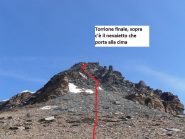 10 - Torrione finale per la cima, dove passare