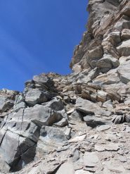 08 - attacco canale detritico sopra il bivacco