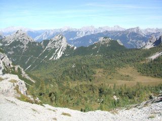 da f.lla Brica verso Camporos e il Cason di Camporos