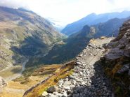 Sentiero panoramico poco prima del Gastaldi