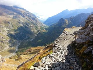 Sentiero panoramico poco prima del Gastaldi