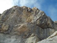 la punta sbucando dal canalone