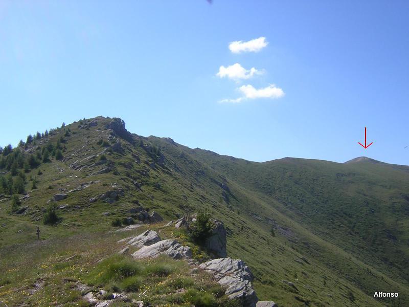 in vista della vetta