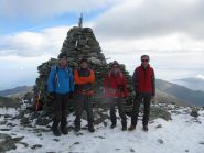 con gli amici Battista, Sebastiano e Mario