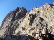 La placca di inizio della via 