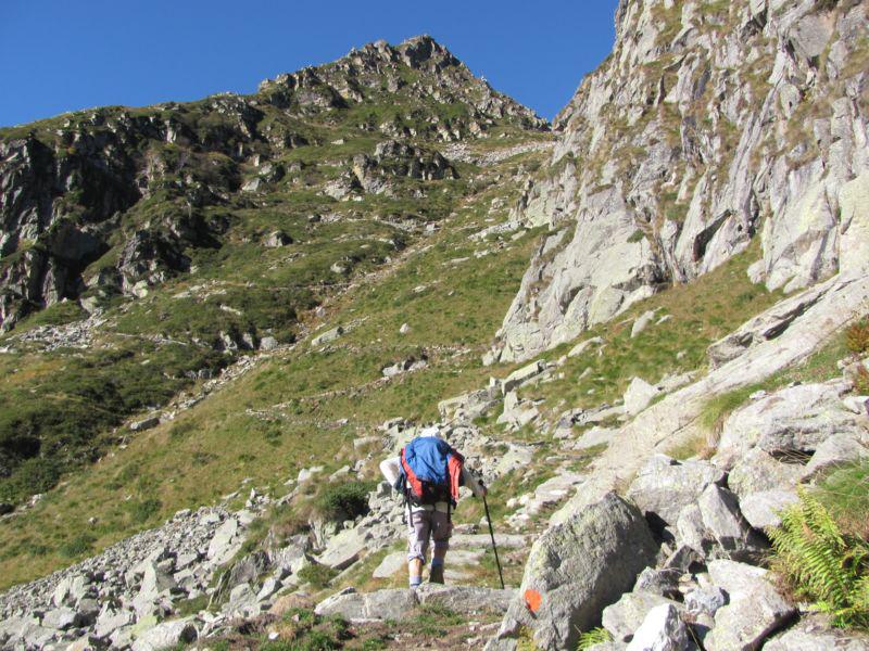 la bellissima mulattiera recentemente sistemata