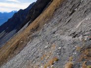 percorso un po' esposto nella parte finale