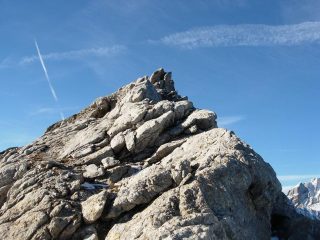 Ultimi metri prima della vetta del M. Fourchon