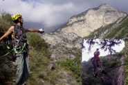 Parete Rossa di Cateissard e Carla ultimo ponte