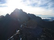 La cima e il Re da sfondo.