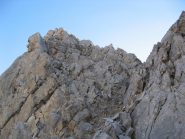 Canalino di salita alla testa di Bandia