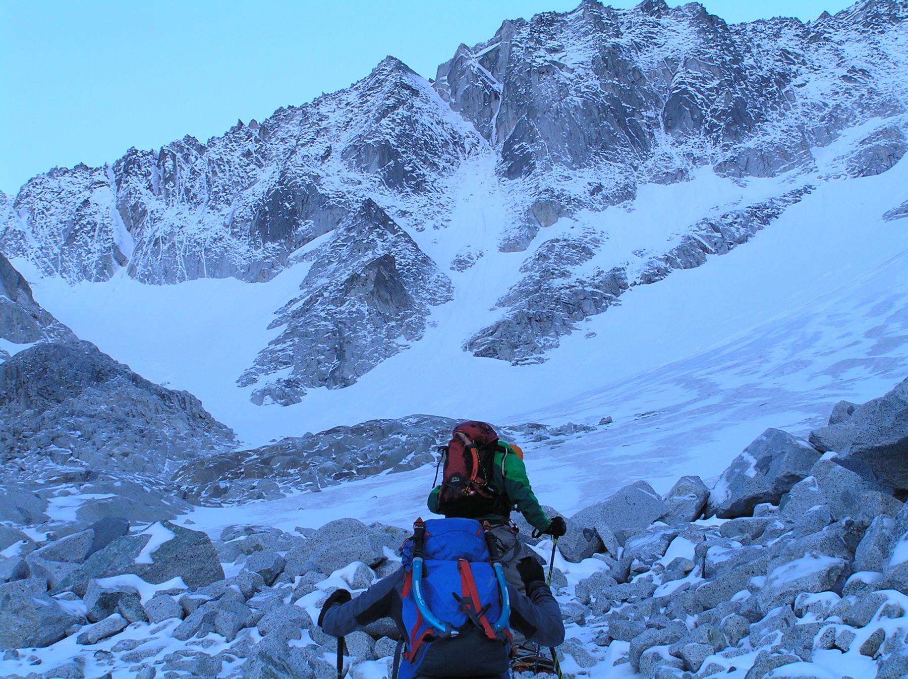 Alla base della vedretta 