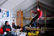 all'interno della Centennial Hut
