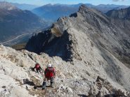 In cresta verso la vetta