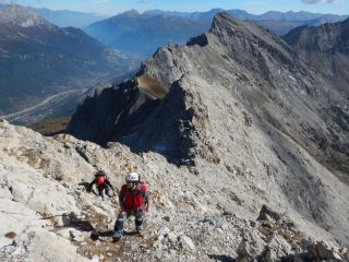 In cresta verso la vetta