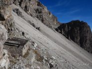 La casermetta ora adibita a rifugio aperto