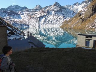 veduta del lago Vannino