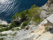 Primo tiro dopo la cengia...