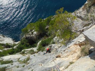 Primo tiro dopo la cengia...