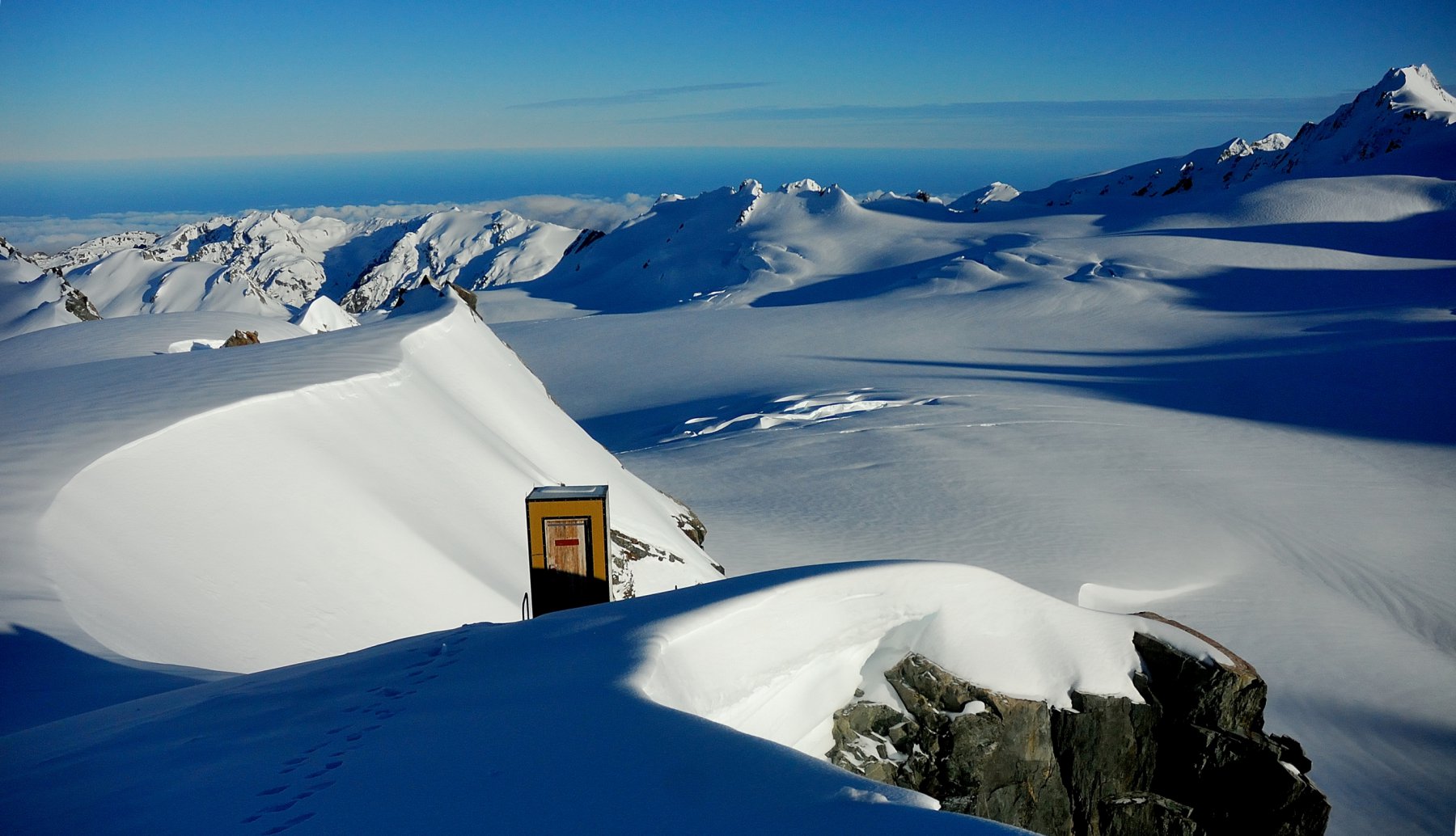 dalla Pioneer Hut toilette con vista