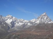 dal colle la vista si apre sulla valle di Cervinia