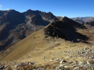 Il crinale da percorrere visto dalla Tete de Roubine