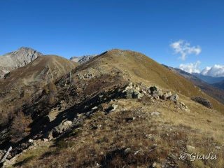 Bunker sul crinale, dietro Testa Mercera e Tete de la Roubine