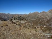 La Tete de Cabane e il colle della Lombarda dalla Tete de Pelevos