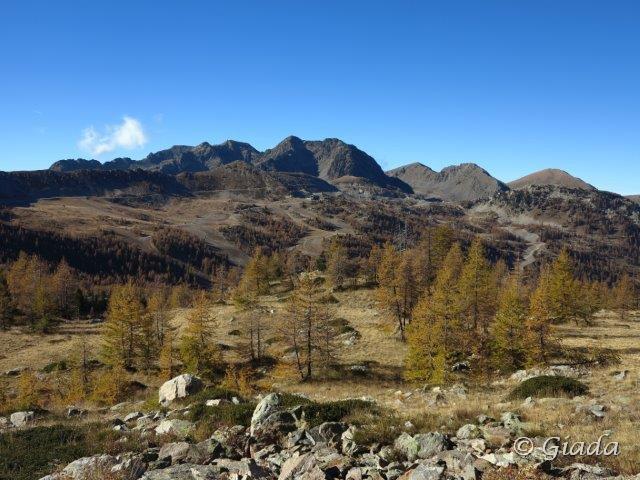 Parte dell'itinerario: dal crinale dopo la Tete de La Roubine e la tete de la Cabane
