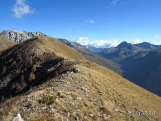 La cresta fin qui percorsa e il Col de Salese
