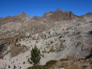 Panorama verso Laghi Terre Rosse, Malinvern, Tete de Combe Grosse