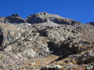Il pendio verso il Cayre Cabret da salire per andare al Lac Cabret