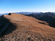 I vellutati pascoli dal Sibolet verso sud