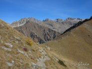 Il Col de la Vallette des Adus visto dal sentiero verso la Cime de la Costette