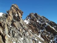 la punta dalla cresta di discesa