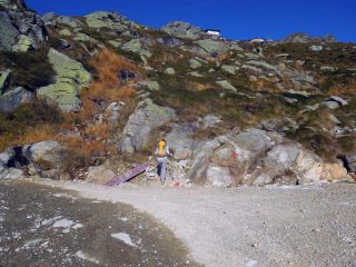 il bivio dove abbiamo abbandonato la pista